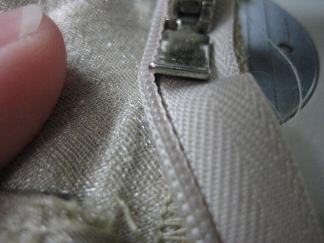 sew zipper in center back seam