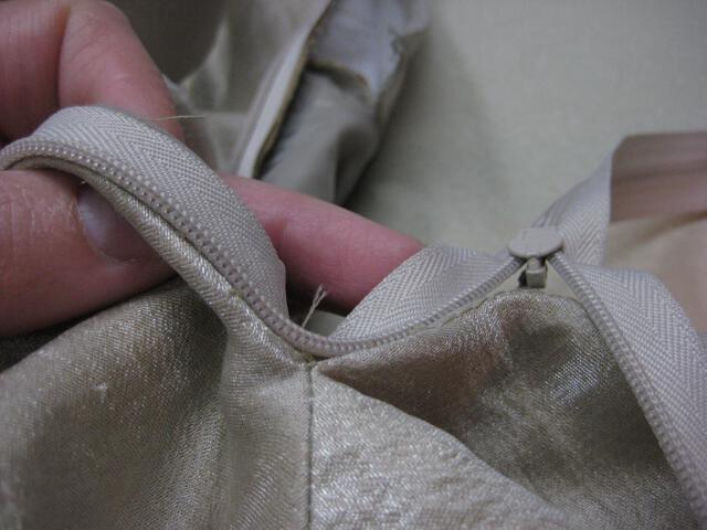 left side invisible zipper