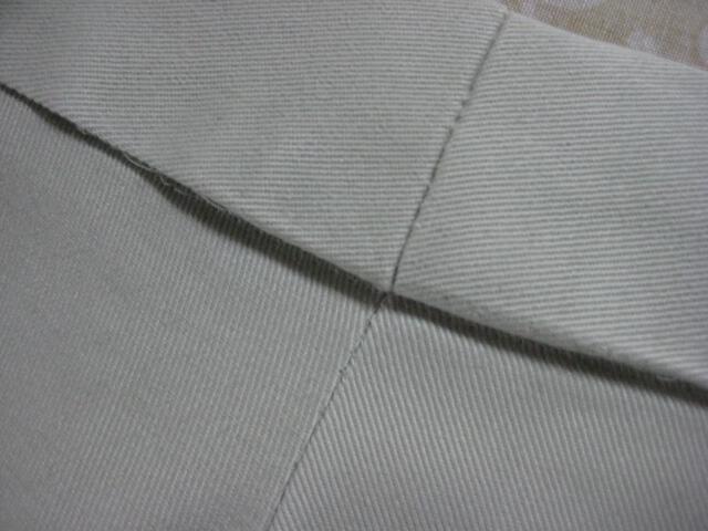 finished new waistband seam